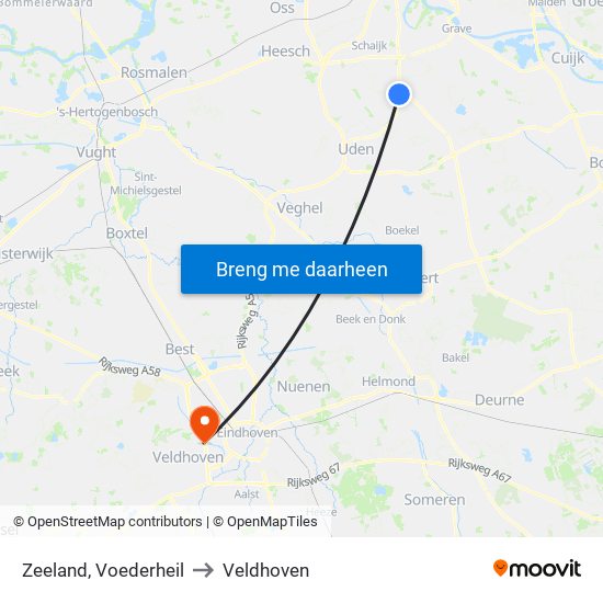 Zeeland, Voederheil to Veldhoven map