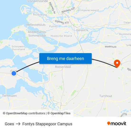 Goes to Fontys Stappegoor Campus map