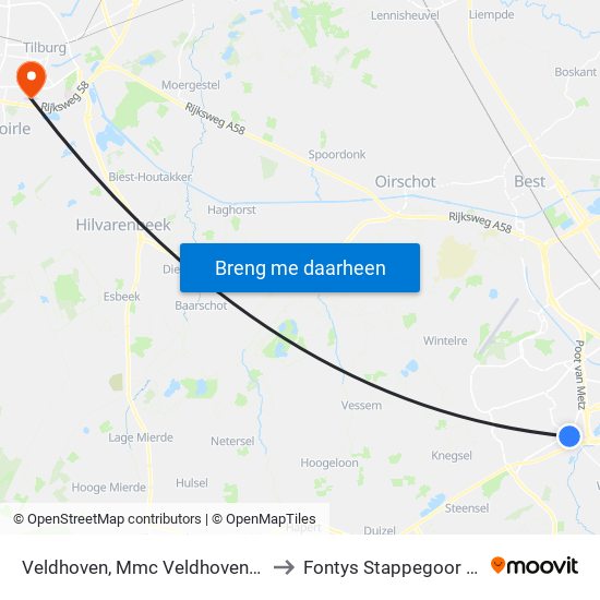 Veldhoven, Mmc Veldhoven Hoofding. to Fontys Stappegoor Campus map