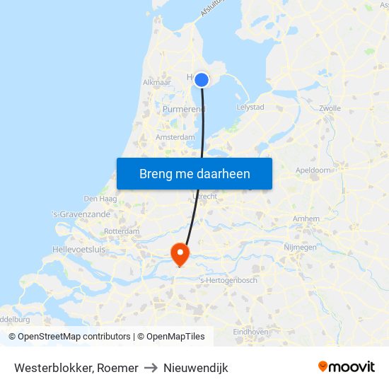 Westerblokker, Roemer to Nieuwendijk map