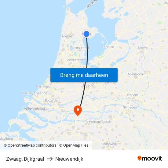 Zwaag, Dijkgraaf to Nieuwendijk map