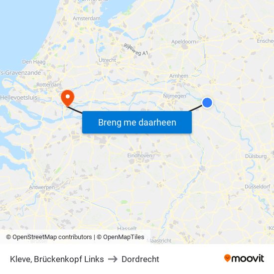 Kleve, Brückenkopf Links to Dordrecht map