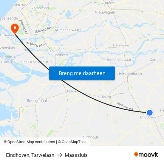 Eindhoven, Tarwelaan to Maassluis map
