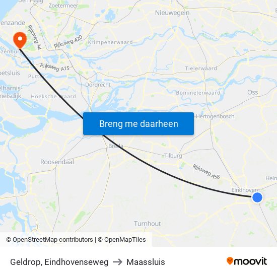 Geldrop, Eindhovenseweg to Maassluis map