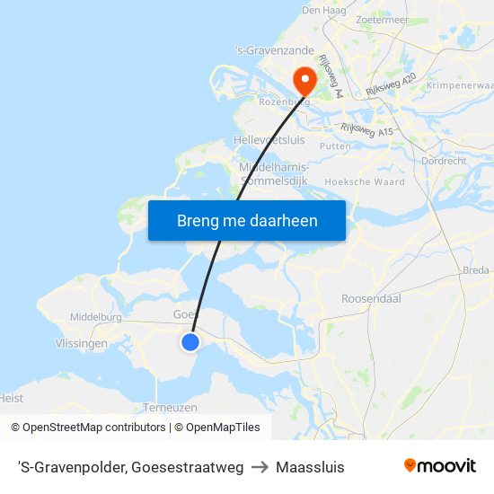 'S-Gravenpolder, Goesestraatweg to Maassluis map