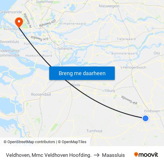 Veldhoven, Mmc Veldhoven Hoofding. to Maassluis map