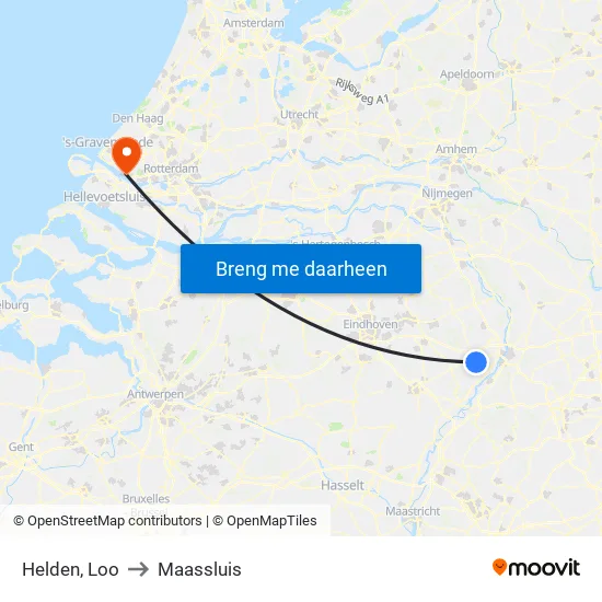 Helden, Loo to Maassluis map