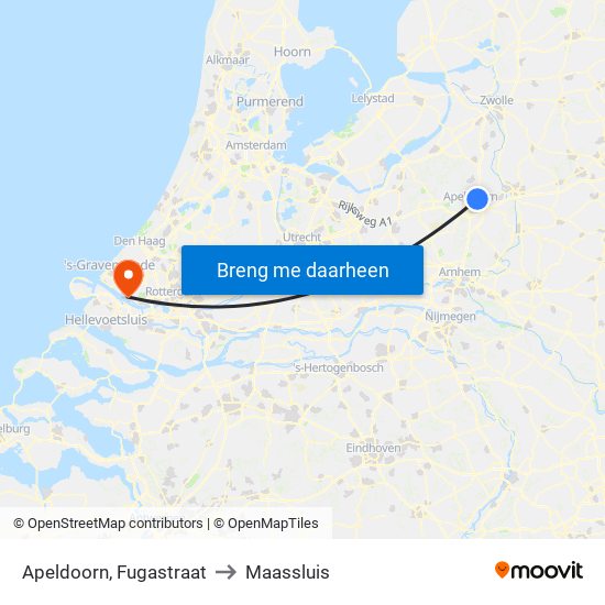 Apeldoorn, Fugastraat to Maassluis map