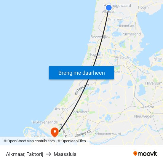 Alkmaar, Faktorij to Maassluis map