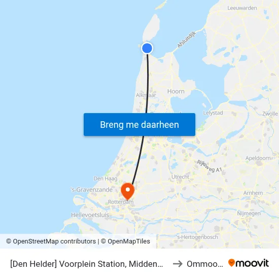 [Den Helder] Voorplein Station, Middenweg to Ommoord map