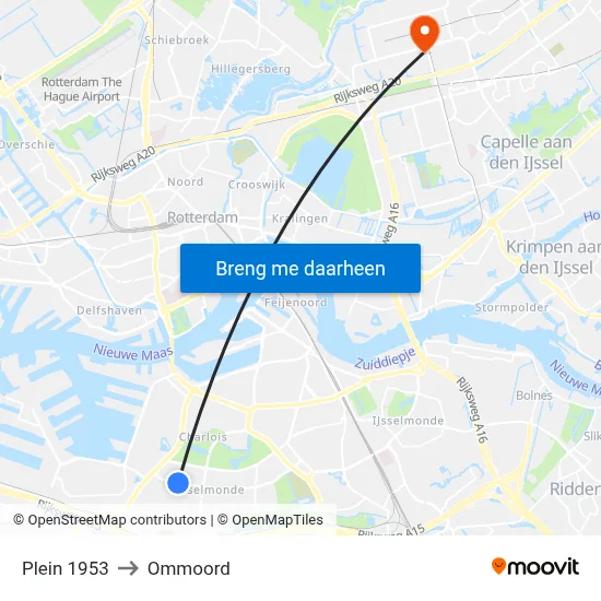 Plein 1953 to Ommoord map