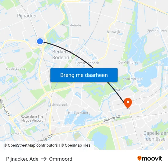 Pijnacker, Ade to Ommoord map