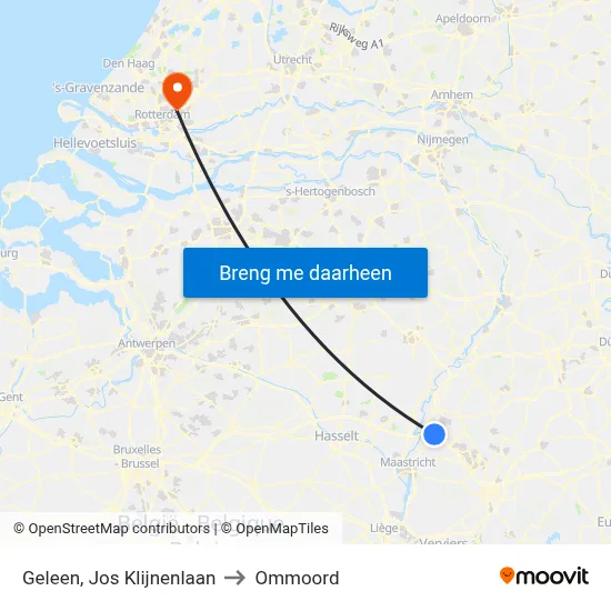 Geleen, Jos Klijnenlaan to Ommoord map