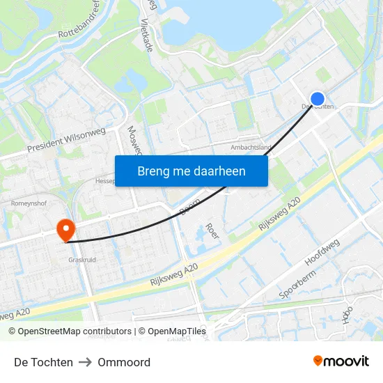 De Tochten to Ommoord map