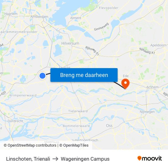 Linschoten, Trienali to Wageningen Campus map