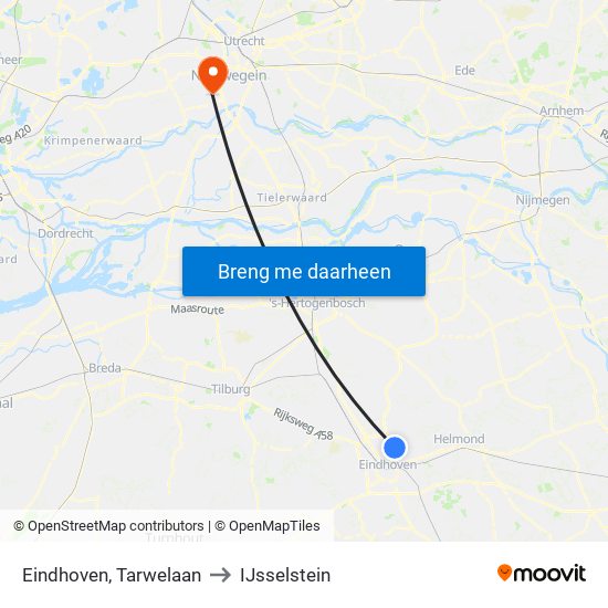 Eindhoven, Tarwelaan to IJsselstein map