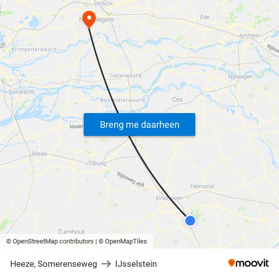 Heeze, Somerenseweg to IJsselstein map