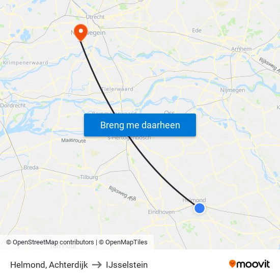 Helmond, Achterdijk to IJsselstein map