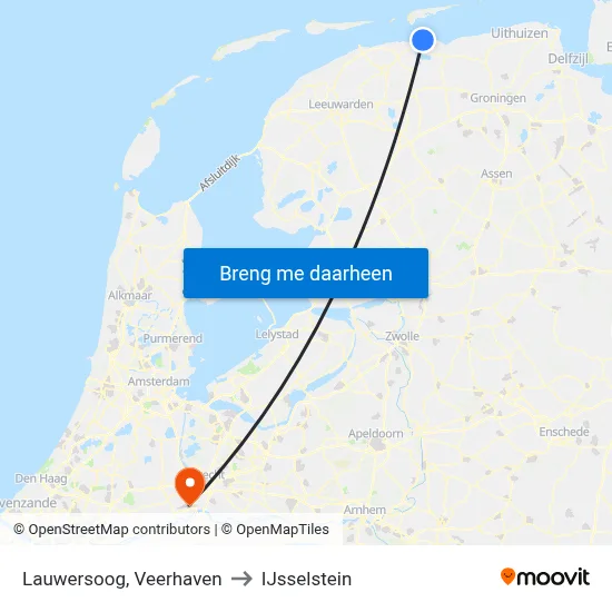 Lauwersoog, Veerhaven to IJsselstein map