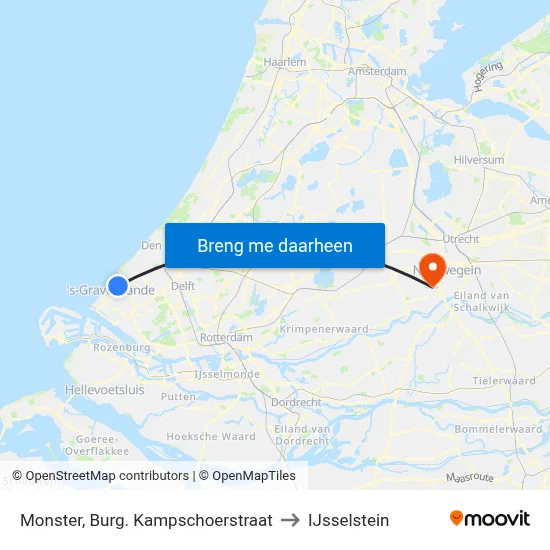 Monster, Burg. Kampschoerstraat to IJsselstein map