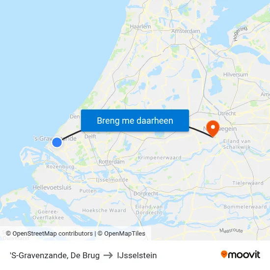 'S-Gravenzande, De Brug to IJsselstein map