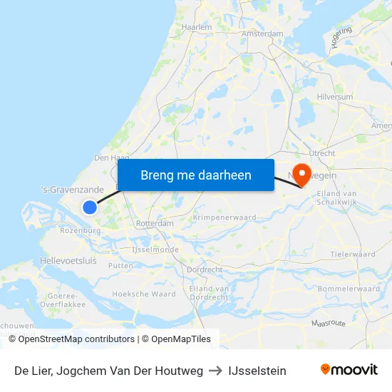 De Lier, Jogchem Van Der Houtweg to IJsselstein map