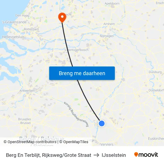 Berg En Terblijt, Rijksweg/Grote Straat to IJsselstein map