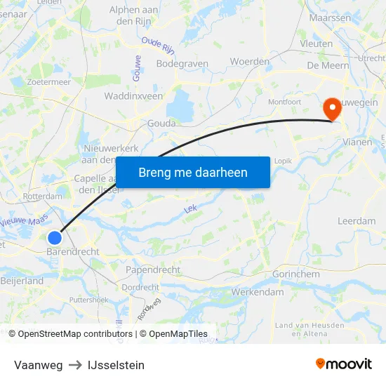 Vaanweg to IJsselstein map