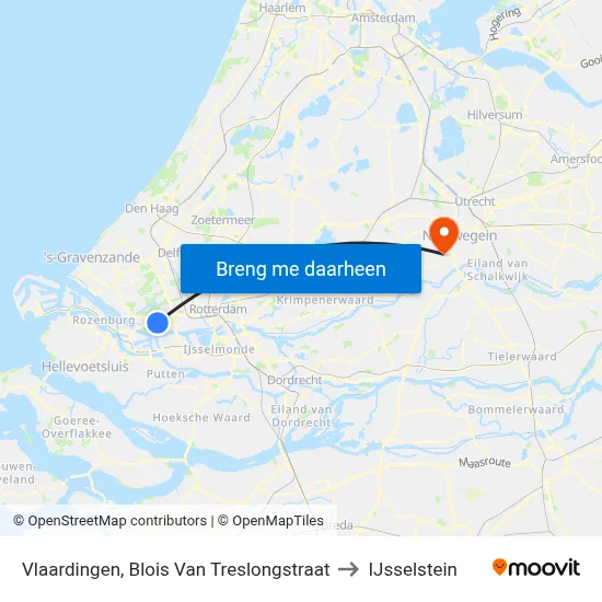 Vlaardingen, Blois Van Treslongstraat to IJsselstein map