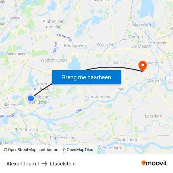 Alexandrium I to IJsselstein map