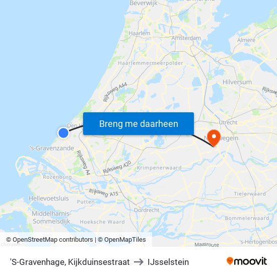 'S-Gravenhage, Kijkduinsestraat to IJsselstein map