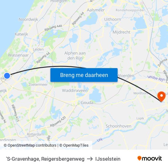 'S-Gravenhage, Reigersbergenweg to IJsselstein map