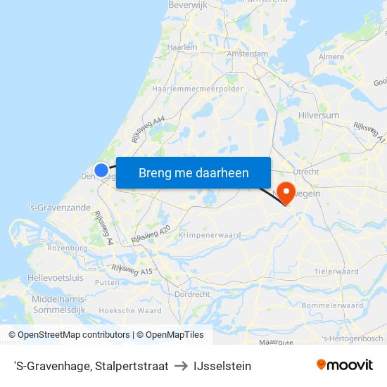 'S-Gravenhage, Stalpertstraat to IJsselstein map