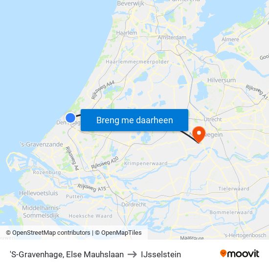 'S-Gravenhage, Else Mauhslaan to IJsselstein map