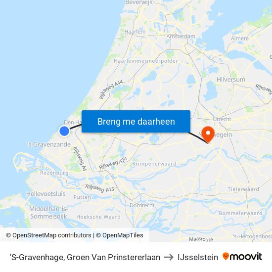 'S-Gravenhage, Groen Van Prinstererlaan to IJsselstein map