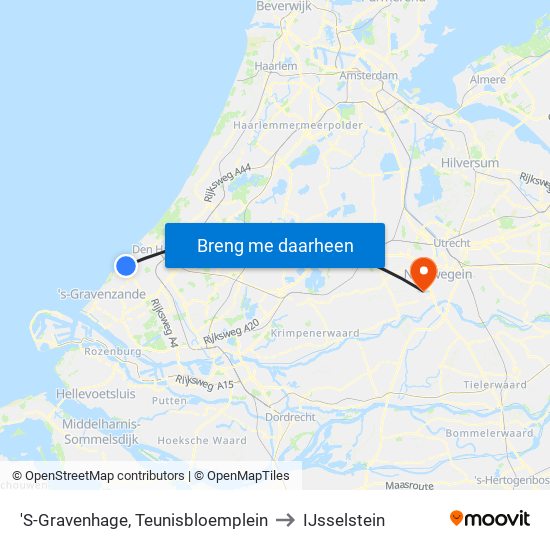 'S-Gravenhage, Teunisbloemplein to IJsselstein map