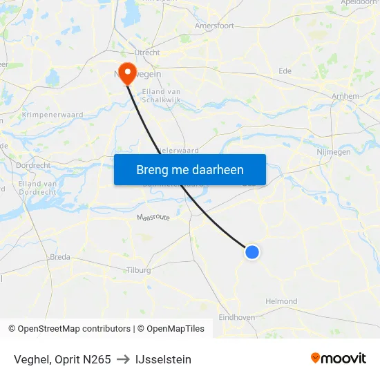 Veghel, Oprit N265 to IJsselstein map