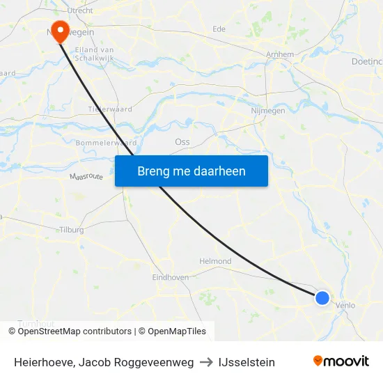 Heierhoeve, Jacob Roggeveenweg to IJsselstein map
