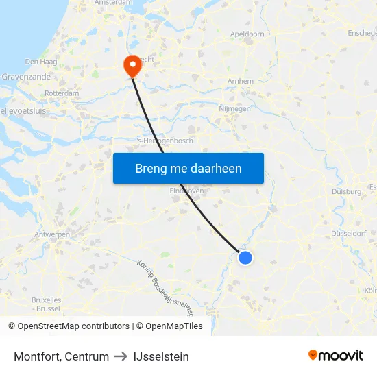 Montfort, Centrum to IJsselstein map