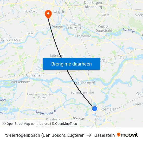 'S-Hertogenbosch (Den Bosch), Lugteren to IJsselstein map