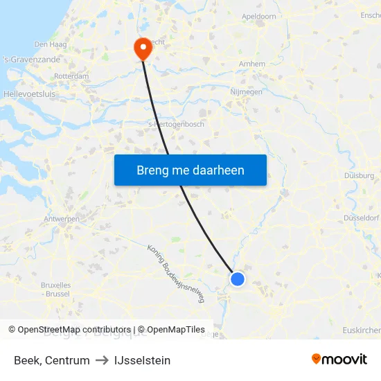 Beek, Centrum to IJsselstein map