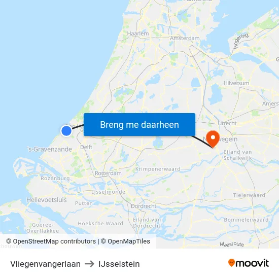 Vliegenvangerlaan to IJsselstein map