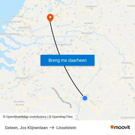 Geleen, Jos Klijnenlaan to IJsselstein map