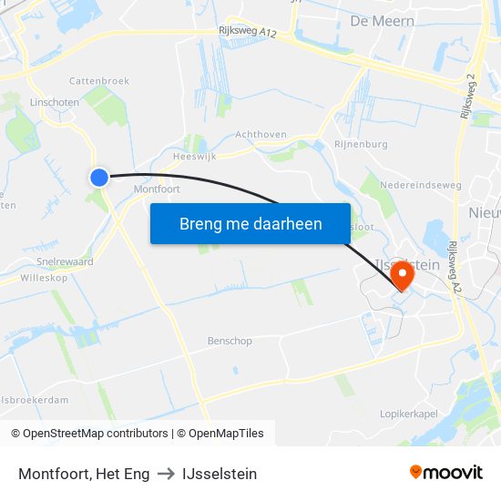 Montfoort, Het Eng to IJsselstein map