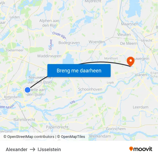 Alexander to IJsselstein map