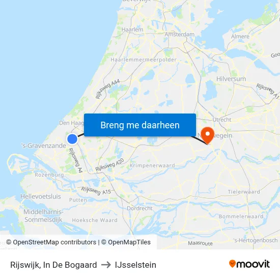 Rijswijk, In De Bogaard to IJsselstein map