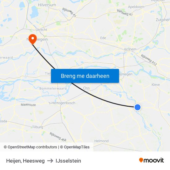 Heijen, Heesweg to IJsselstein map