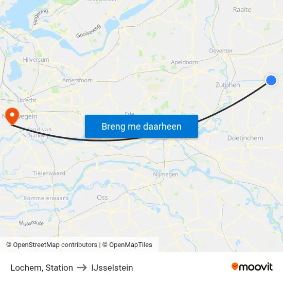 Lochem, Station to IJsselstein map