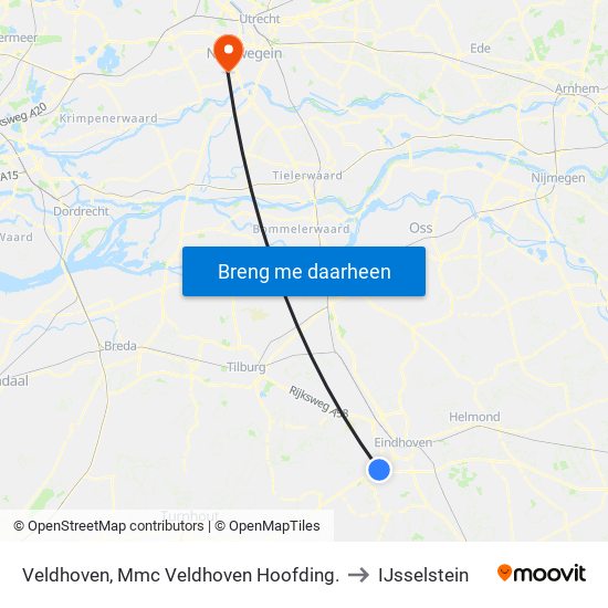 Veldhoven, Mmc Veldhoven Hoofding. to IJsselstein map