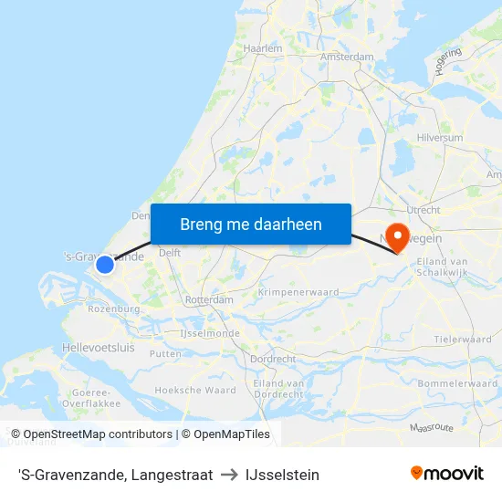 'S-Gravenzande, Langestraat to IJsselstein map